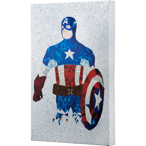 captain america galvanized steel box wall art|Captain America .